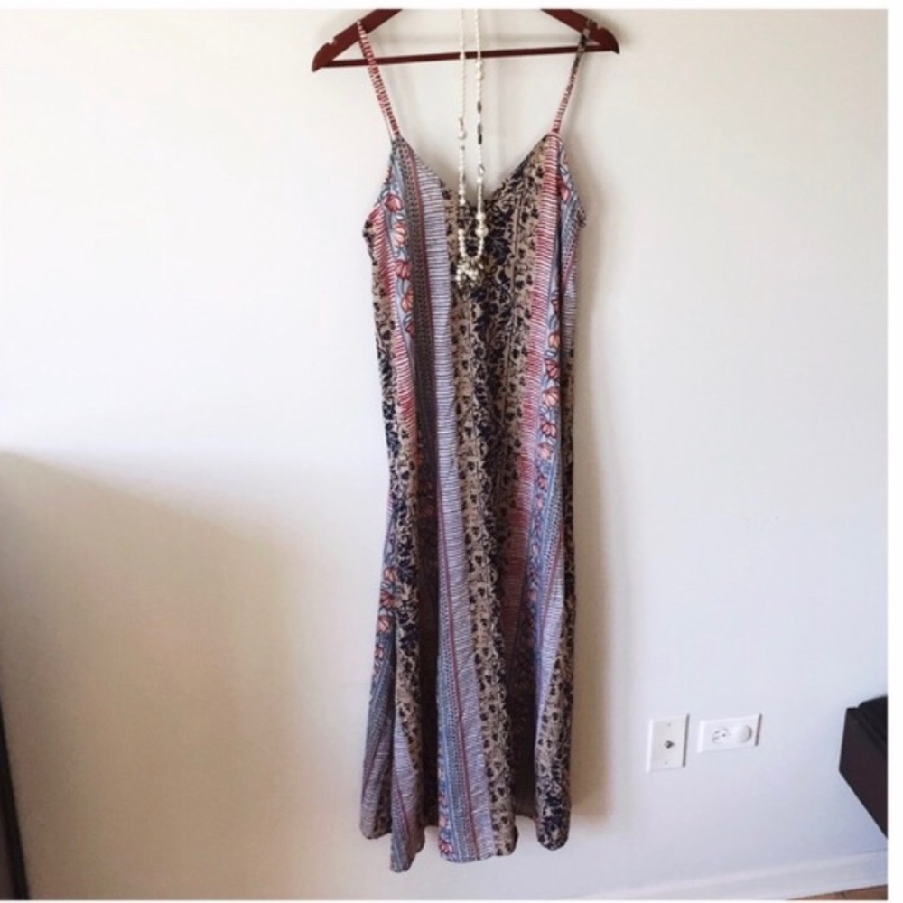 Natura Multi Pattern Maxi Dress
